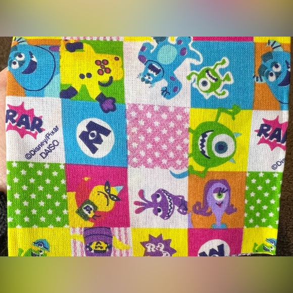 Disney Monsters Inc Cloth Fabric Square Sewing Crafts Japan Exclusive Official - Picture 5 of 6